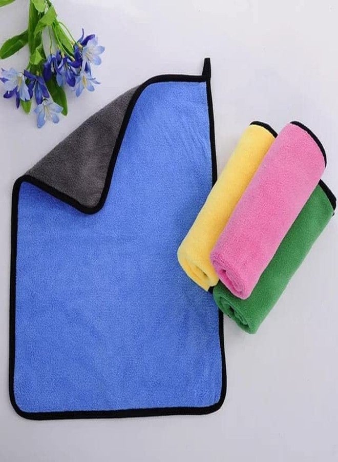 RD TREND مناشف تنظيف من الألياف الدقيقة من آر دي تريند، 30×40 سم، 500 غرام/متر مربع، متعددة الألوان، خالية من الوبر والخطوط، متعددة الأغراض، مناسبة للمطبخ والسيارة والنوافذ والفولاذ المقاوم للصدأ وأدوات المائدة الفضية. (متنوعة) (متعددة، 6 قطع) - Image 5